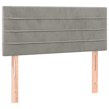 vidaXL világosszürke bársony fejtámla 100x5x78/88 cm (346138) ágy és ágykellék