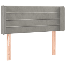 vidaXL világosszürke bársony fejtámla 83x16x78/88 cm (3118938) ágy és ágykellék
