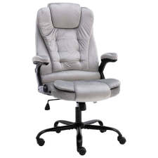 vidaXL világosszürke bársony irodaszék forgószék