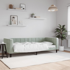 vidaXL világosszürke bársony kanapéágy keret 80 x 200 cm bútor