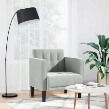 vidaXL Világosszürke bársony kanapészék karfás szék 53 cm bútor