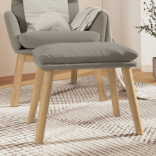vidaXL világosszürke bársony lábzsámoly 45 x 29,5 x 39 cm bútor