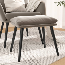 vidaXL világosszürke bársony lábzsámoly 45 x 29,5 x 39 cm bútor