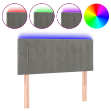 vidaXL világosszürke bársony LED-es fejtámla 100x5x78/88 cm (3121892) ágy és ágykellék