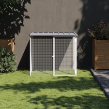 vidaXL világosszürke horganyzott acél tyúkketrec tetővel 103x98x90 cm haszonállat felszerelés
