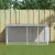 vidaXL világosszürke horganyzott acél tyúkketrec tetővel 203x98x90 cm
