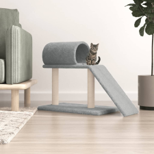 vidaXL világosszürke kaparófa alagúttal és létrával 55,5 cm macskafelszerelés