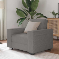 vidaXL világosszürke kordbársony szövet kanapéfotel 59 cm bútor