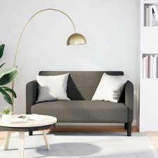 vidaXL világosszürke kordbársony szövet loveseat kanapé 109 cm bútor