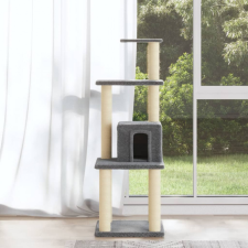 vidaXL világosszürke macskabútor szizál kaparófákkal 105 cm macskafelszerelés