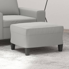 vidaXL Világosszürke mikroszálas szövet lábzsámoly 60 x 50 x 41 cm (349342) bútor