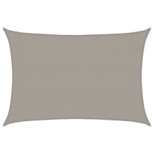vidaXL világosszürke négyszögletű HDPE napvitorla 160 g/m² 2,5x4 m kerti bútor