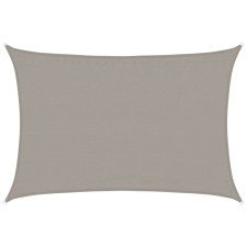 vidaXL világosszürke négyszögletű HDPE napvitorla 160 g/m² 3,5x4,5 m kerti bútor