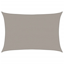 vidaXL világosszürke négyszögletű HDPE napvitorla 160 g/m² 4x5 m kerti bútor