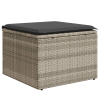 vidaXL világosszürke polyrattan kerti szék párnával 55 x 55 x 37 cm (366179)