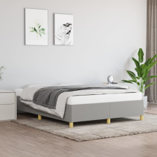 vidaXL Világosszürke szövet ágykeret 140 x 190 cm ágy és ágykellék