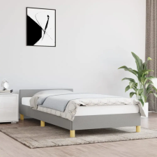 vidaXL Világosszürke szövet ágykeret fejtámlával 80 x 200 cm ágy és ágykellék