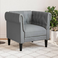vidaXL világosszürke szövet Chesterfield kanapé bútor