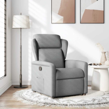vidaXL világosszürke szövet dönthető fotel (4015576) bútor