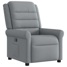 vidaXL világosszürke szövet dönthető fotel (4015636) bútor