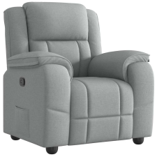 vidaXL világosszürke szövet dönthető fotel (4015700) bútor