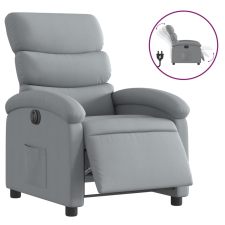 vidaXL világosszürke szövet elektromos dönthető fotel (3203954) bútor
