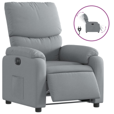 vidaXL világosszürke szövet elektromos dönthető fotel (3204800) bútor