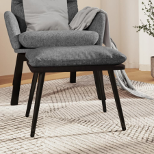 vidaXL Világosszürke szövet és műbőr lábzsámoly 45x29,5x35 cm bútor