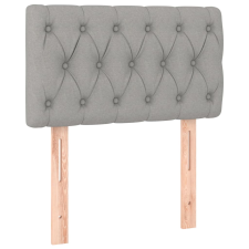 vidaXL világosszürke szövet fejtámla 80x7x78/88 cm (346298) ágy és ágykellék