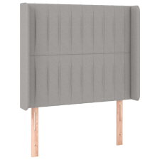 vidaXL világosszürke szövet fejtámla szárnyakkal 103x16x118/128 cm (3119808) ágy és ágykellék