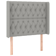 vidaXL világosszürke szövet fejtámla szárnyakkal 103x16x118/128 cm (3119906) ágy és ágykellék