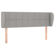 vidaXL világosszürke szövet fejtámla szárnyakkal 147x23x78/88 cm (3117142) ágy és ágykellék