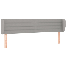 vidaXL világosszürke szövet fejtámla szárnyakkal 183x23x78/88 cm (3117298) ágy és ágykellék