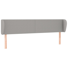vidaXL világosszürke szövet fejtámla szárnyakkal 203x23x78/88 cm (3116886) ágy és ágykellék