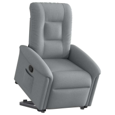 vidaXL világosszürke szövet felállást segítő dönthető fotel (3303254) bútor