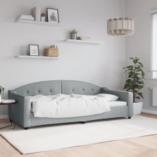 vidaXL világosszürke szövet kanapéágy keret 90 x 200 cm bútor