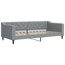 vidaXL világosszürke szövet kanapéágy keret 90 x 200 cm (354161) ágy és ágykellék