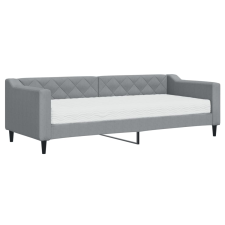 vidaXL világosszürke szövet kanapéágy matraccal 80 x 200 cm (3197403) ágy és ágykellék