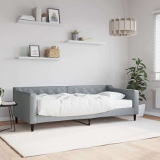 vidaXL világosszürke szövet kanapéágy matraccal 90x200 cm ágy és ágykellék