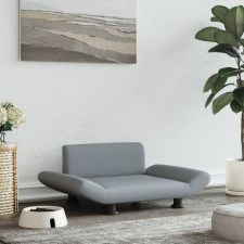 vidaXL világosszürke szövet kutyaágy 70 x 45 x 28 cm szállítóbox, fekhely kutyáknak