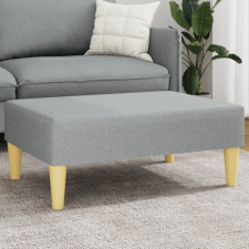 vidaXL Világosszürke szövet lábzsámoly 77x55x31 cm bútor