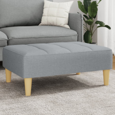 vidaXL világosszürke szövet lábzsámoly 77x55x31 cm bútor