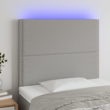 vidaXL világosszürke szövet LED-es fejtámla 100x5x118/128 cm ágy és ágykellék