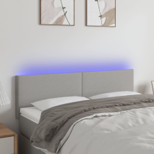 vidaXL világosszürke szövet LED-es fejtámla 144 x 5 x 78/88 cm ágy és ágykellék