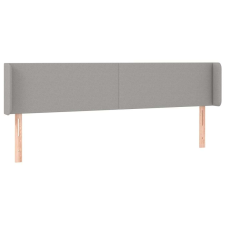 vidaXL Világosszürke szövet led-es fejtámla 163 x 16 x 78/88 cm ágy és ágykellék