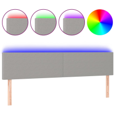 vidaXL világosszürke szövet LED-es fejtámla 180x5x78/88 cm (3121346) ágy és ágykellék
