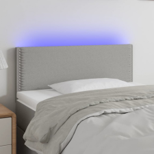 vidaXL világosszürke szövet LED-es fejtámla 80 x 5 x 78/88 cm ágy és ágykellék