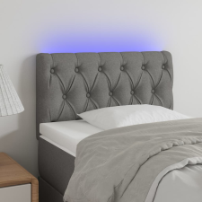 vidaXL világosszürke szövet LED-es fejtámla 80 x 7 x 78/88 cm ágy és ágykellék