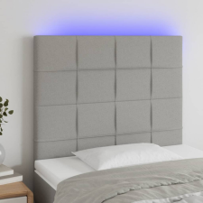 vidaXL világosszürke szövet LED-es fejtámla 80x5x118/128 cm ágy és ágykellék