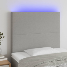 vidaXL világosszürke szövet LED-es fejtámla 80x5x118/128 cm ágy és ágykellék